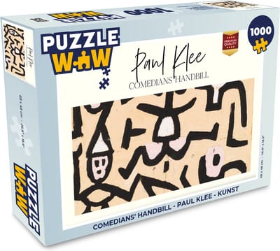 Puzzel Comedians' handbill - Paul Klee - Kunst - Legpuzzel - Puzzel 1000 stukjes volwassenen