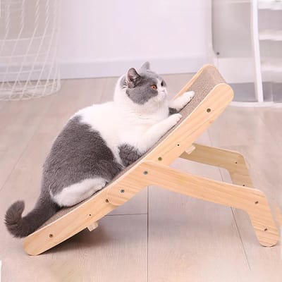 Multifunctionele Katten Krabpaal met Houten Frame – Krabbed, Kattenbankje & Speelgoed – Perfecte Huisdier Accessoires voor Katten