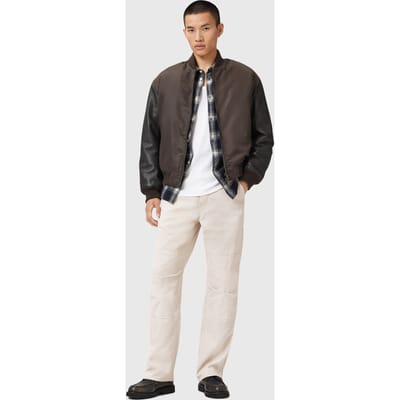 AllSaints Mullen Crd Carpente Cream Taupe Taglia: W28L30 | Pantaloni cargo Outlet | Uomo | Nero