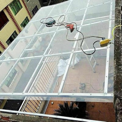 Polycarbonaat Platen - Dakplaten Acryl - Buiten Beschermen - Waterdicht Isolatie - 0.6x7m - Transparant