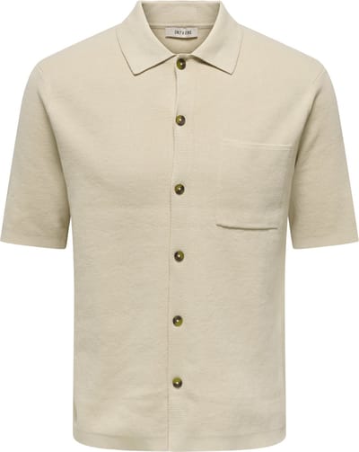 ONLY&SONS - ONSSILAS REG SS SHIRT KNIT - Heren - Gebreide truien