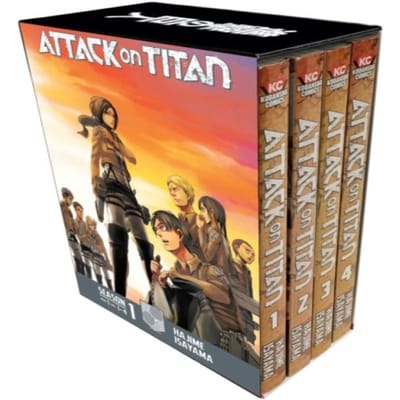 Attack On Titan Seizoen 1 Deel 1 Manga Boxset door Hajime Isayama Paperback Boek 9781632366993