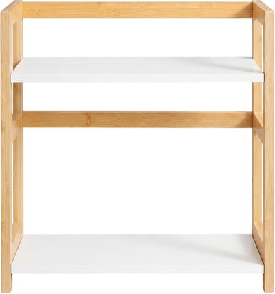 SONGMICS - Kruidenrek - Met 2 Lagen - Bamboe Keuken Organizer - Voor Bureau en Eetkamer