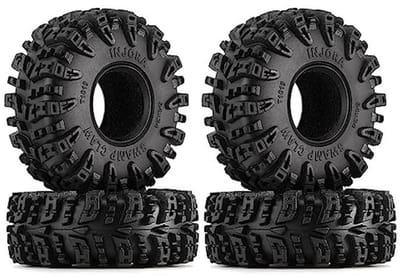 Mud Terrain Banden voor 1/18 en 1/24 RC Crawler Auto's - 64x24 mm