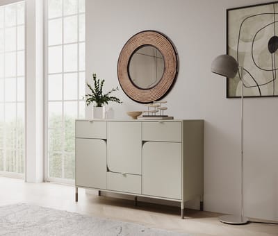 Meubella - Kinderdressoir Hill - Beige - 130 cm