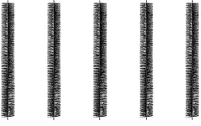LabelOne Dakgootbeschermer - Dakgootborstel - Dakgootegel - borstel diameter 11 cm - totale lengte 4.6 meter - flexibel - zwart
