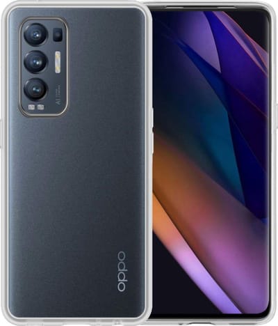 Hoesje - Geschikt voor OPPO Find X3 Neo - Sterk & Shockproof - Hoes Cover - Siliconen Case - Telefoonhoesjes - Transparant