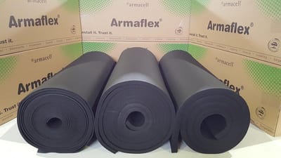 Isolatiematten 19 mm niet-zelfklevend voor warmte- en koudwaterleidingen - Flexibele rubber isolatie