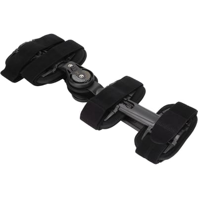 Scharnierende Kniebrace Verstelbare Knie-Immobilisator met Zijdelingse Stabilisatoren Vergrendelingsknop voor ACL MCL PCL