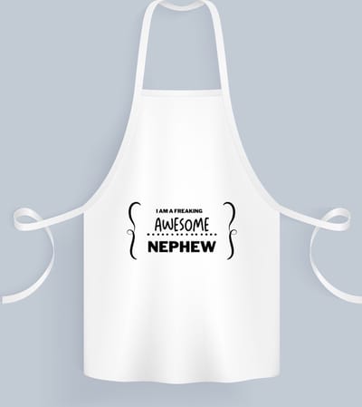 Akyol - i am a freaking awesome nephew Keukenschort - Neef - beste neef - liefste neef - verjaardag - cadeau - kado - bedankje - geschenk - 82 bij 71 cm
