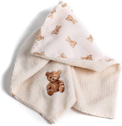 Omkeerbare Sherpa-deken met Teddylayout - Zacht en Comfortabel