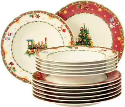 Seltmann Weiden Marie-Luise Weihnachtsnostalgie Tafelservice 12-delig.