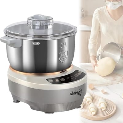 Deegmachine met Rijskast - Broodmaker Keukenmachine - Zelf Brood Bakken - Intelligent Touchscreen Bediening - 7 Liter Capaciteit - Zilver