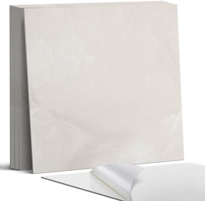 Coloray Wandpanelen Zelfklevend - Fijne marmertextuur Zelfklevende Wandpanelen - 50 cm x 50 cm - Romig Wandpaneel PVC - 5 stuks - Texturen Wandpanelen Zelfklevend - Wandpanelen Keuken - Wandpaneel Badkamer