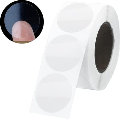 500 Sluitzegels Rond Transparant Sticker 35 mm op Rol - Etiketten - Label Stickers - Dappaz