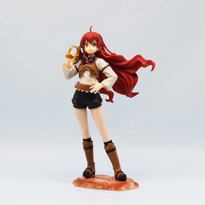 Anime Eris Greyrat Figuur Actie Mushoku Tensei Jobless Reincarnation Model Eris Standbeeld PVC Verzameling Ornament Model Speelgoed brown
