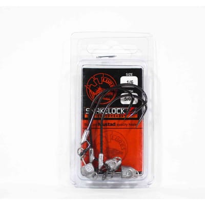 Tackle Tactics TT SnakelockZ jigkop 1/6 oz 5/0 XH 3/verpakking (6672) black