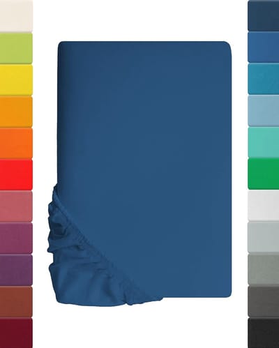 Ademend jersey hoeslaken koningsblauw 140 x 200 cm | 160 x 200 cm voor standaard matrassen