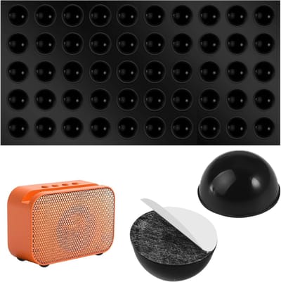 Rubberen voetjes 18 x 10 mm - zelfklevend - zwart - bescherming voor meubels en apparaten - ShopVlot
