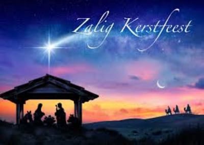 Kerstkaart Zalig Kerstfeest - 25 stuks - nr. 13