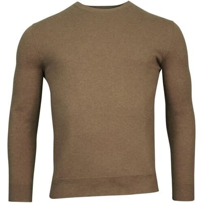 Baileys Trui Uni Crew Neck Single Knit Pima Cotton Donker Zand / male