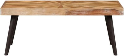 Salontafel Mangohout - Houten Tafel - Woonkamer Decoratie - Unieke Houtnerven - 90 x 55 x 36 cm - Bruin