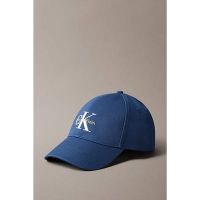Calvin Klein Monologo Embroidery Cap Blue Jean Taglia: OS | Cappelli Outlet | Uomo | Blu