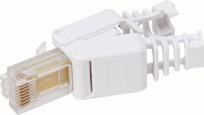 Kopp stekker UTP 8-polig RJ45 klapmode (2st)