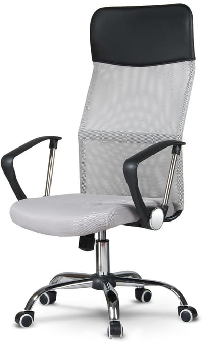 Grijze Ergonomische Bureaustoel - Sydney Design - Ademend