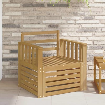 vidaXL - 2 - Stuk - Buiten - bank - set - Massief - Acacia - Hout - Wit