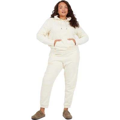 Brave Soul Dames/Dames Plus Joggingbroek (Crème)