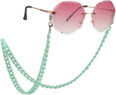 Brillenketting - Kettinghouder - Veilig Dragen - Acryl Materiaal - 10.21 cm - Groen