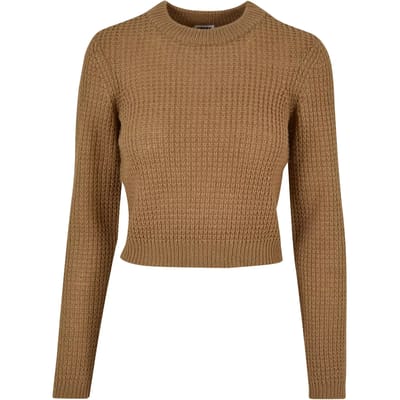 Urban Classics - Short waffle Sweater/trui - XL - Beige