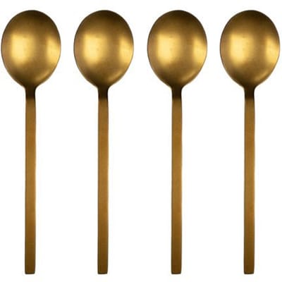 Leeff - Lepeltjes 'Charlot' (Set van 4, Roze Goud)