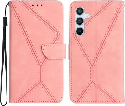 Coverup Hoesje - Geschikt voor Samsung Galaxy A16 Hoesje - Coverup Book Case - Roze