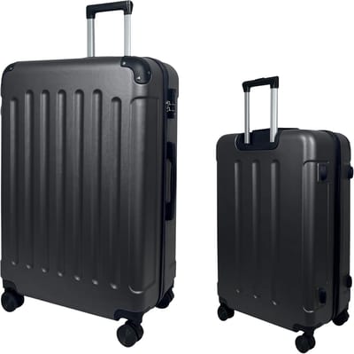 Reiskoffer Trolley - Bagage Koffer - Veilig Reizen - Geïntegreerd Cijferslot - 55 x 38 x 22 cm - Antraciet