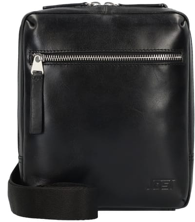JOST Leren Schoudertas Skagen Crossbody Bag Black Zwart