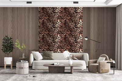 Behang - Fotobehang Dierenprint - Luipaard - Design - Luxe - Breedte 165 cm x hoogte 220 cm