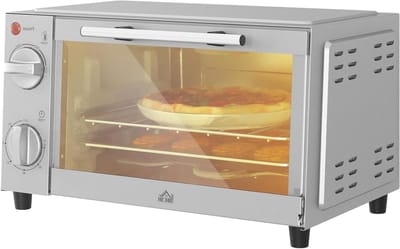 Mini Oven - Kleine Oven - Snelle Maaltijden - Compact Ontwerp - 9 Liter - Zilver