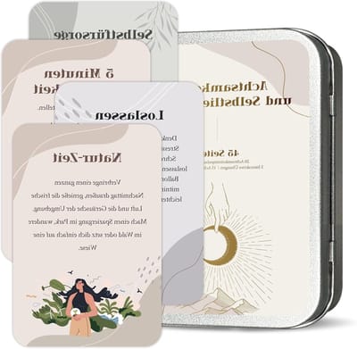 45 Mindfulness Kaarten voor Vrouwen, Motivatiekaarten met Citaten, Oefeningen en Tips voor Zelfliefde en Aandacht, Perfect Cadeau voor Verjaardag of Persoonlijke Groei