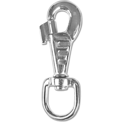 Standaard musketon voor een paard met een ronde ring voor een longe. Waldhausen