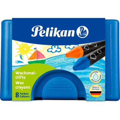 Pelikan waskrijt - Rond - Wateroplosbaar - 8 kleuren