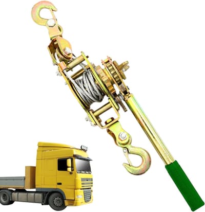 Touwspanner Ratel - Kabelspanner Hoge Sterkte - Zware Lasten Verplaatsen - Dubbele Versnelling Ontwerp - 1-2 Ton Capaciteit - Meerkleurig