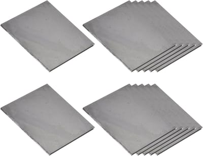 Weldplaten 5 x 5 cm - 6 Stuks Mild Staal voor MIG TIG ARC Lassen, DIY Metaaltraining en Solderen, Zwart