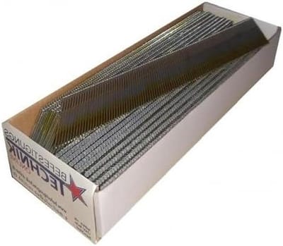 Spijkers voor nietmachine - Bradnagels verzinkt - Interieur afwerking - 34 graden hoek - 50 mm 4000 stuks - Zilverkleurig