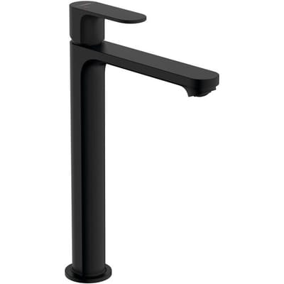 hansgrohe Rebris S - Wastafelmengkraan - Ééngreeps bediening - CoolStart energiebesparend - EcoSmart+ waterbesparend - Met trekwaste - 240mm maat - Mat Zwart