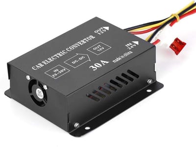 Spanningsregelaar Omvormer - Stroomomvormer DC - Voertuigen Aanpassen - Hoge Efficiëntie - 30A 360W - Zwart