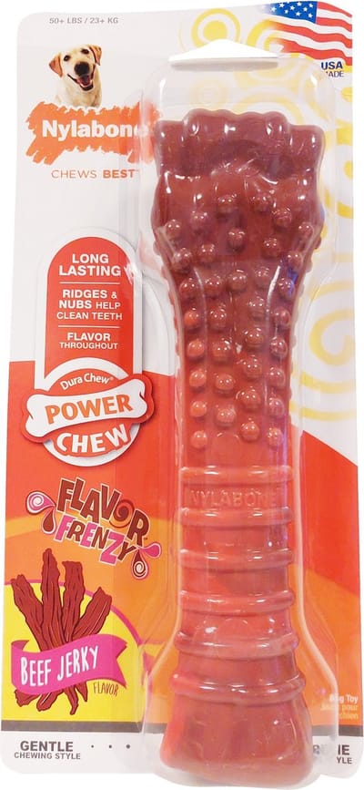 Nylabone Souper Bot Beef Jerky - Hondenspeelgoed - Xl