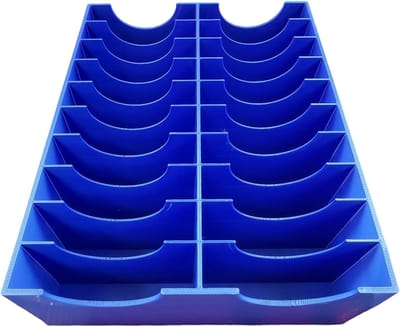 Opbergdoos - Diamond Art Organizer - Hobby Benodigdheden - 20 Compartimenten - 17x14x3 cm - Blauw
