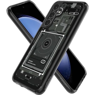 Spigen Ultra Hybrid Geschikt voor Samsung Galaxy S23 FE - Back Cover - Zero One Zwart